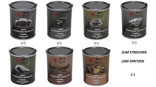 Liter farbdose army - 1,