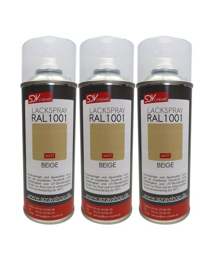 400ml lackspray ral 1001 - 3x,